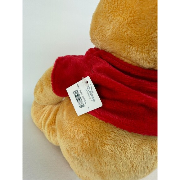 Disney Store Winnie The Pooh 12” Plush Stuffed Classic Bear Red Sweater NEW Tags - Picture 5 of 10